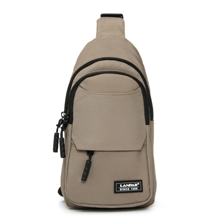 Сумка Мужская На Плечо нейлон Lanpad A4158 khaki бол
