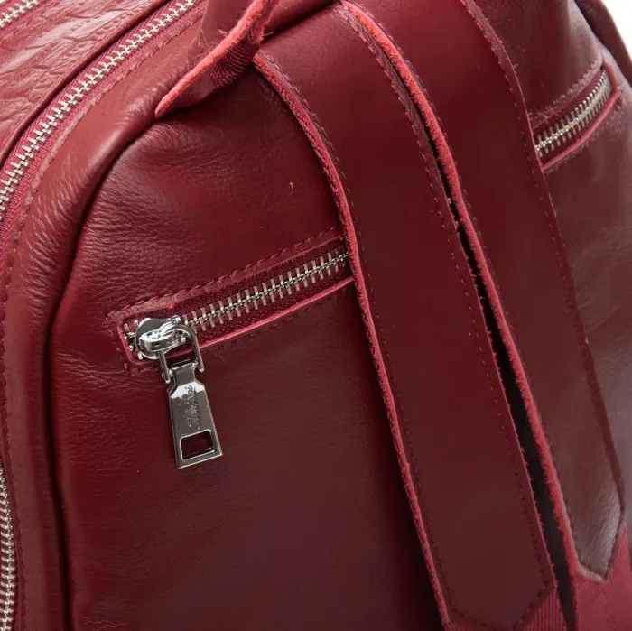 Сумка Женская Рюкзак кожа ALEX RAI 95518-9 bordo