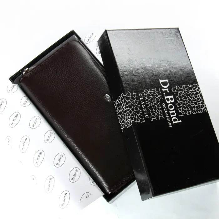 Кошелек Classic Мужской кожа DR. BOND MS-41-2 coffee