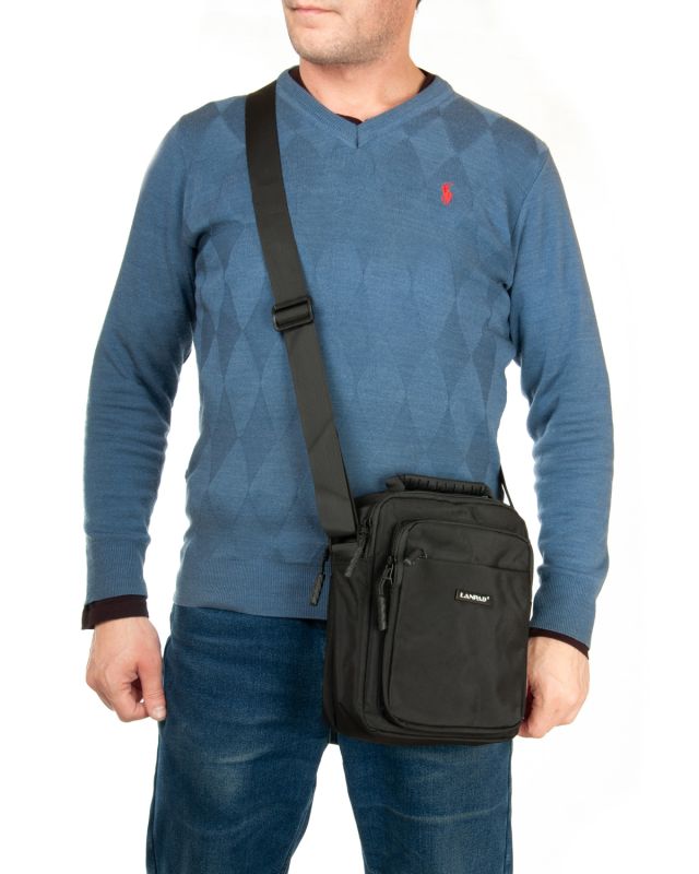 Сумка Мужская Планшет нейлон Lanpad 98101 black