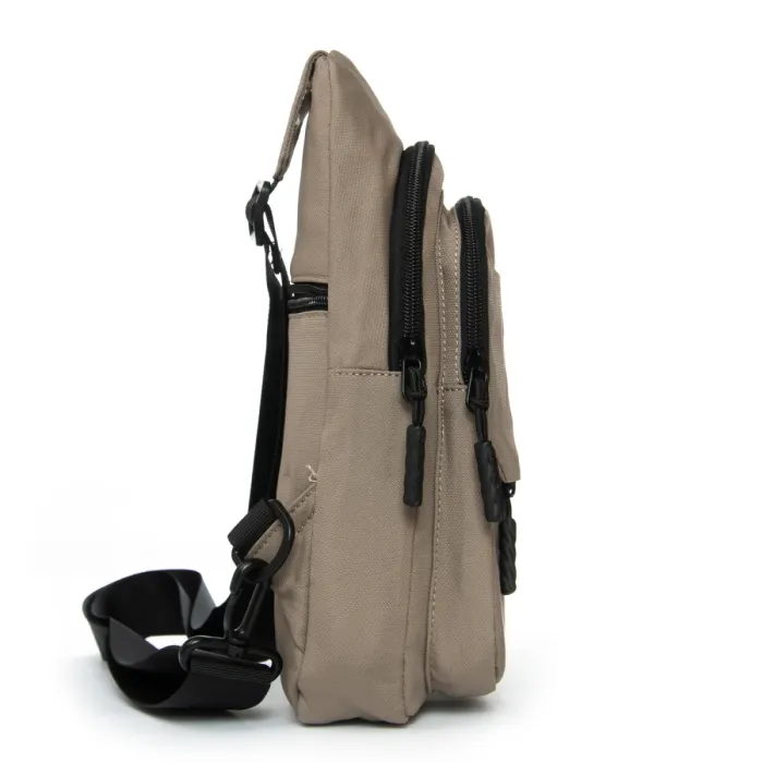 Сумка Мужская На Плечо нейлон Lanpad A4158 khaki бол