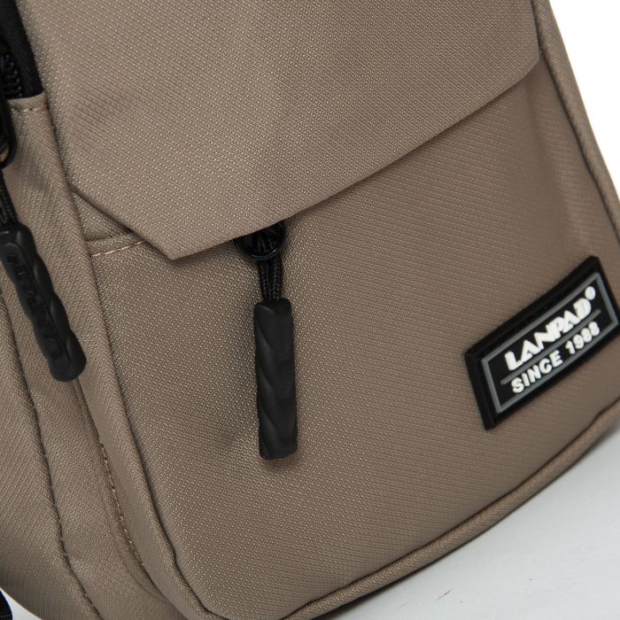 Сумка Мужская На Плечо нейлон Lanpad A4158 khaki бол