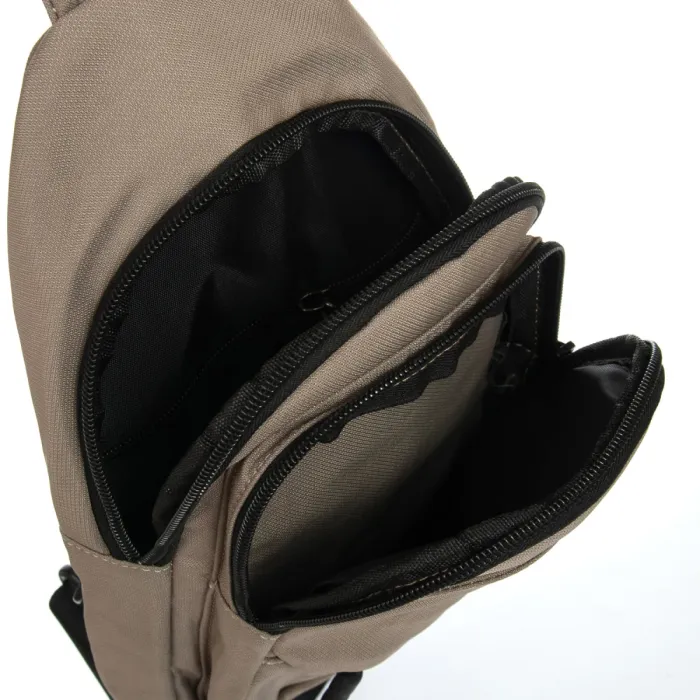 Сумка Мужская На Плечо нейлон Lanpad A4158 khaki бол