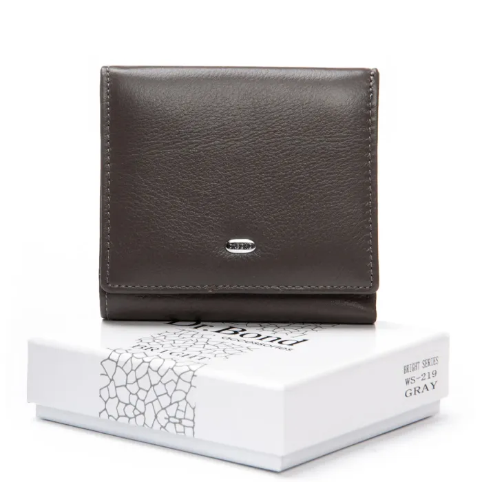 Кошелек Bright Женский кожа DR. BOND WS-219 gray