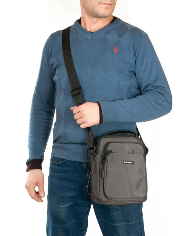 Сумка Мужская Планшет нейлон Lanpad 98101 gray