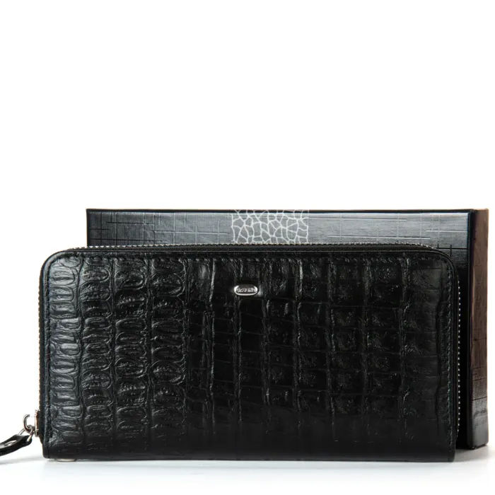 Кошелек Classic Мужской croco кожа DR. BOND MS-41CR1 black