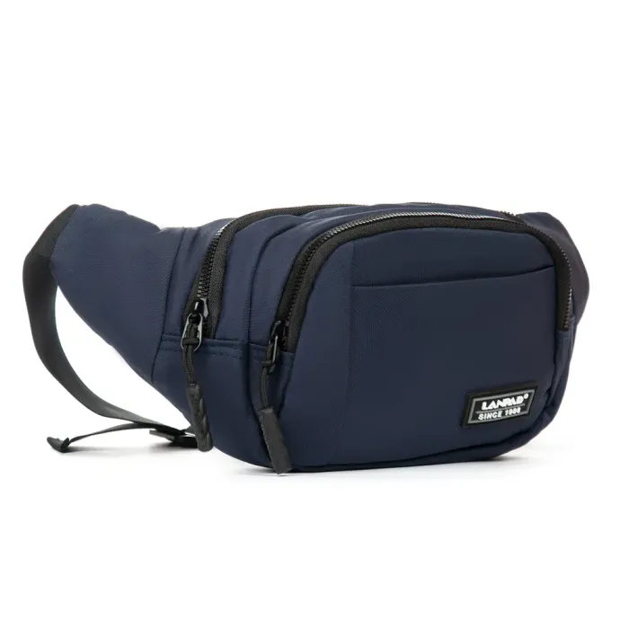 Сумка Мужская На пояс нейлон Lanpad 8803 blue