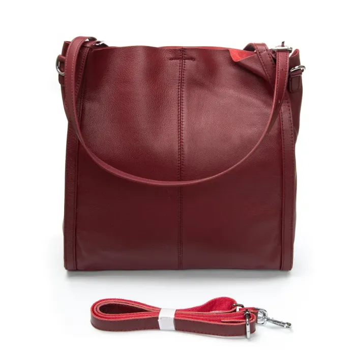 Сумка Женская Классическая кожа ALEX RAI 2060-9 bordo