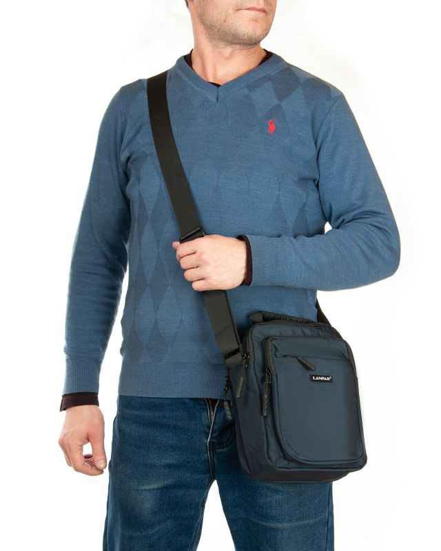 Сумка Мужская Планшет нейлон Lanpad 98101 blue
