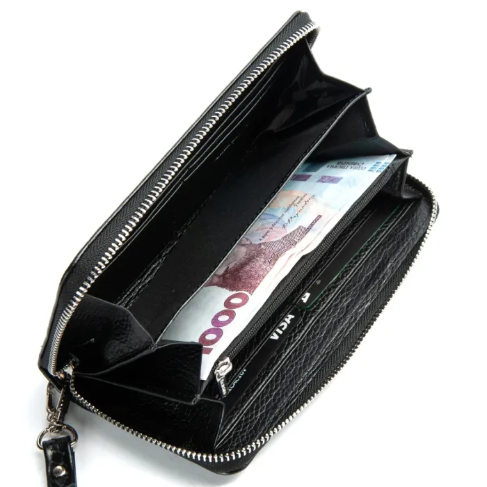 Кошелек Classic Мужской croco кожа DR. BOND MS-41CR1 black