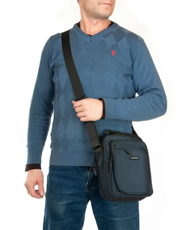 Сумка Мужская Планшет нейлон Lanpad 98101 blue