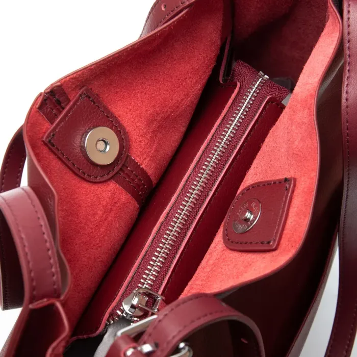 Сумка Женская Классическая кожа ALEX RAI 2060-9 bordo