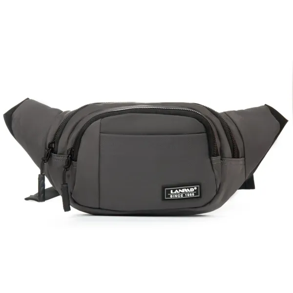 Сумка Мужская На пояс нейлон Lanpad 8803 grey