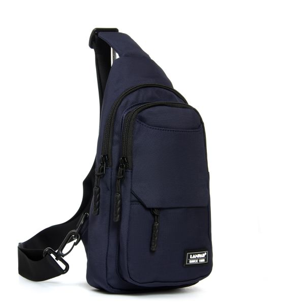 Сумка Мужская На Плечо нейлон Lanpad A4158 blue бол