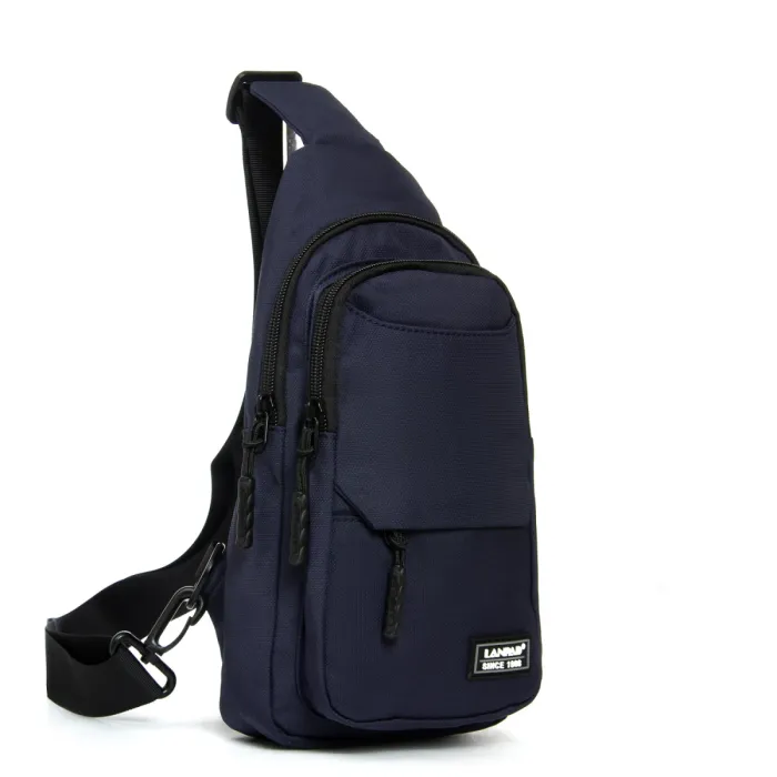 Сумка Мужская На Плечо нейлон Lanpad A4158 blue бол