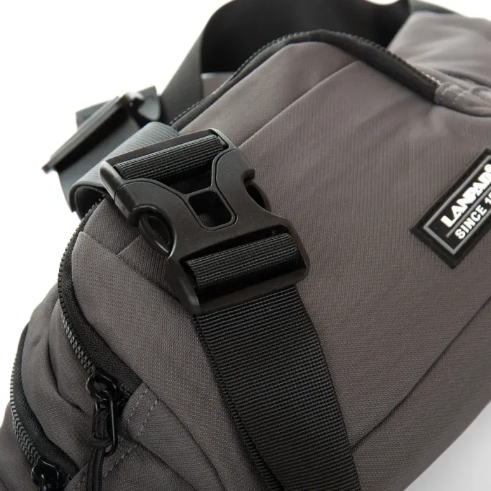 Сумка Мужская На пояс нейлон Lanpad 8803 grey