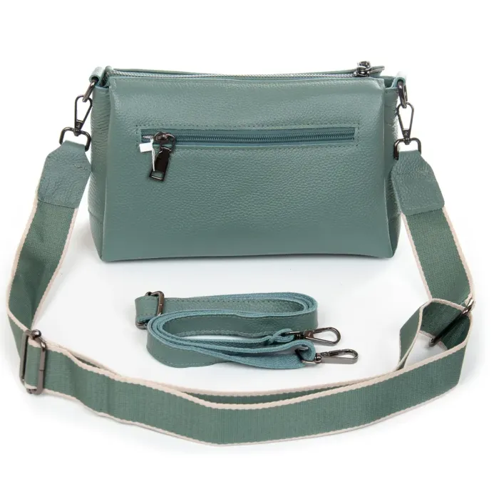 Сумка жіноча Класична шкіра ALEX RAI 2034-9 white-grey