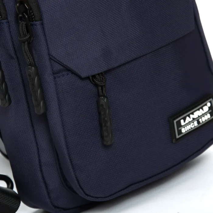 Сумка Мужская На Плечо нейлон Lanpad A4158 blue бол