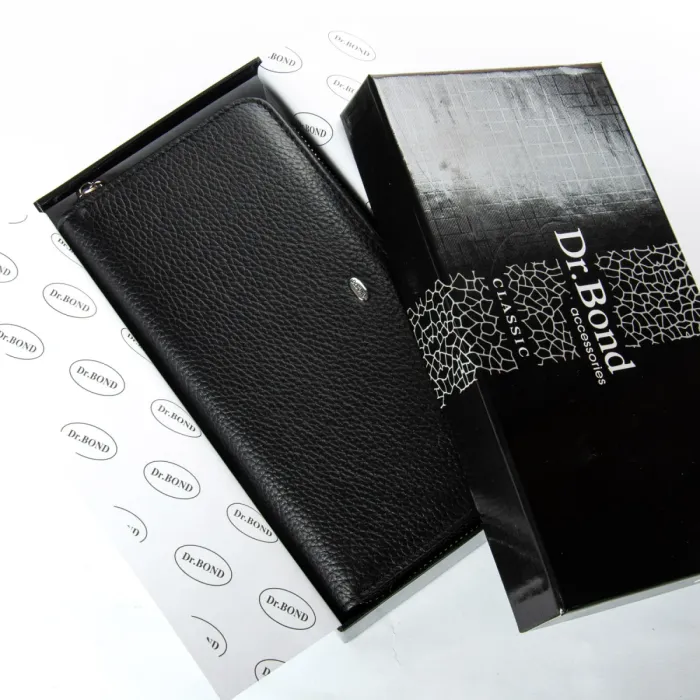 Кошелек Classic Мужской кожа DR. BOND MS-41-2 black