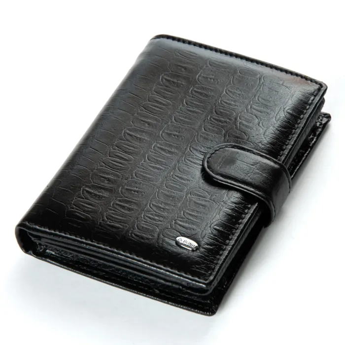 Кошелек Classic Мужской croco кожа DR. BOND M1CR1 black