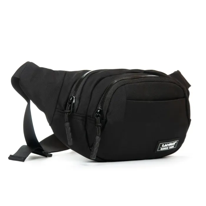Сумка Мужская На пояс нейлон Lanpad 8803 black