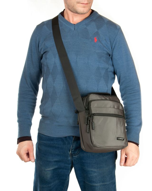 Сумка Мужская Планшет нейлон Lanpad A82091 gray