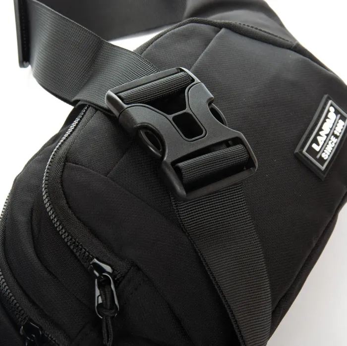 Сумка Мужская На пояс нейлон Lanpad 8803 black