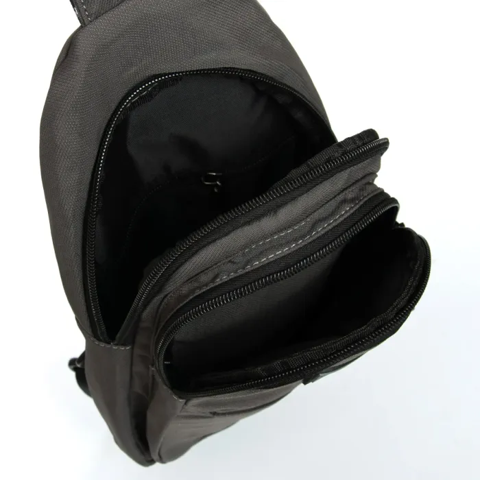 Сумка Мужская На Плечо нейлон Lanpad A4159 grey бол