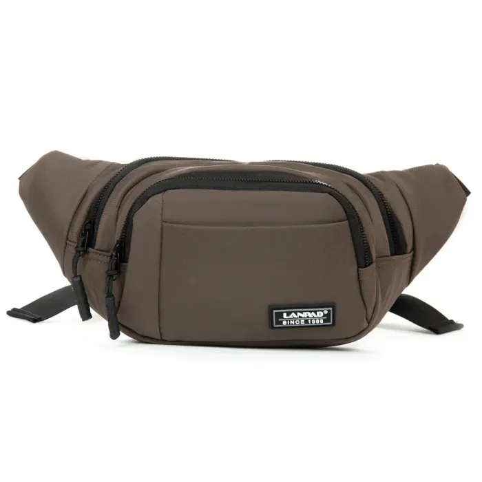 Сумка Мужская На пояс нейлон Lanpad 8803 brown
