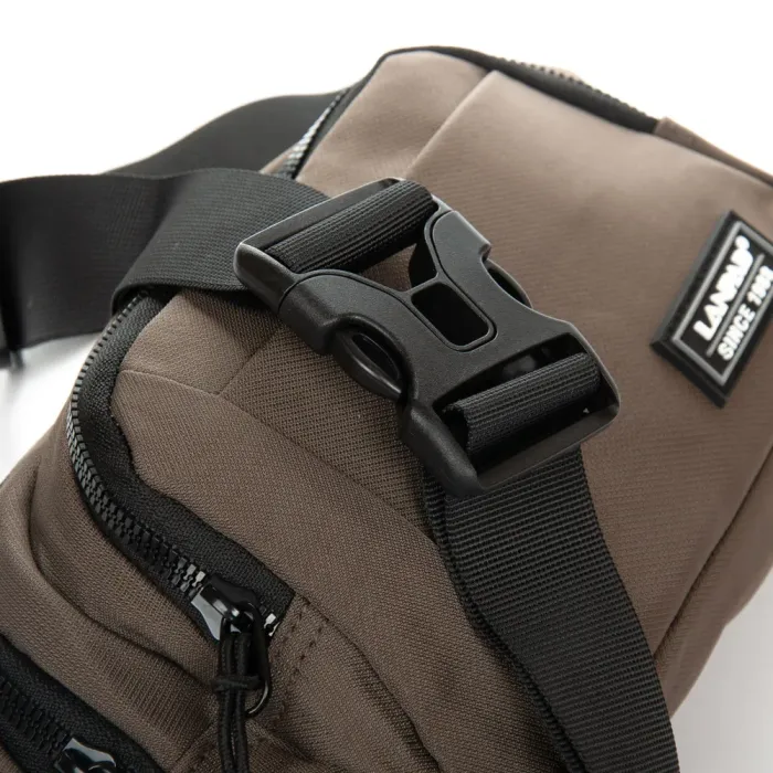 Сумка Мужская На пояс нейлон Lanpad 8803 brown