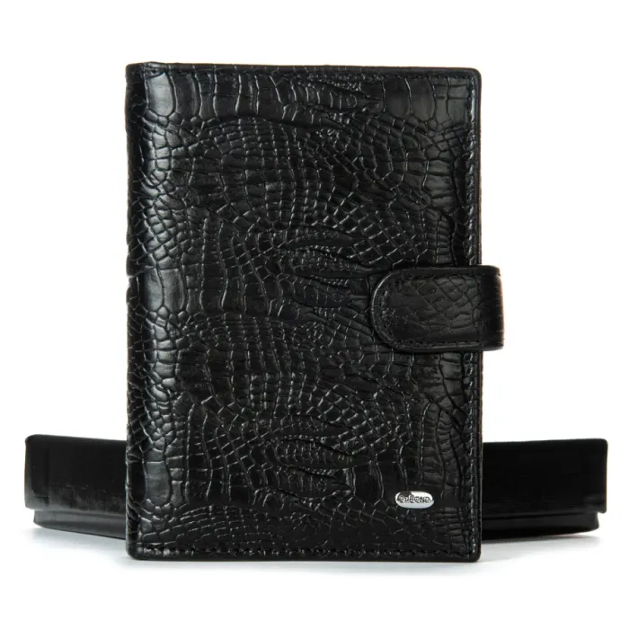 Кошелек Classic Мужской croco кожа DR. BOND M1CR2 black