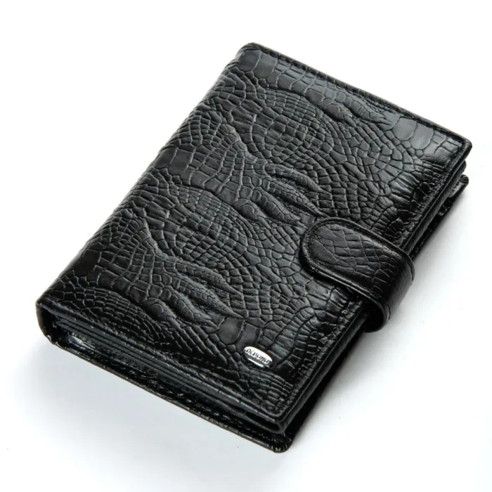 Кошелек Classic Мужской croco кожа DR. BOND M1CR2 black