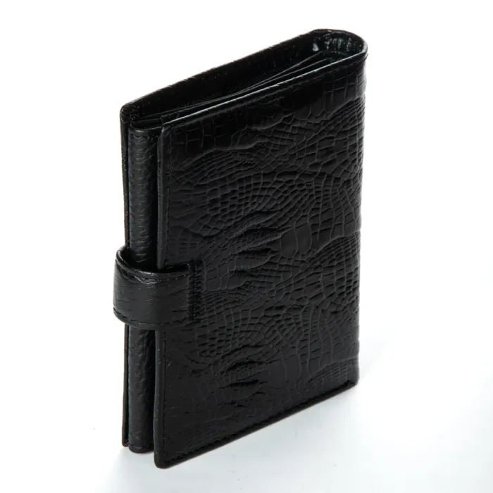 Кошелек Classic Мужской croco кожа DR. BOND M1CR2 black