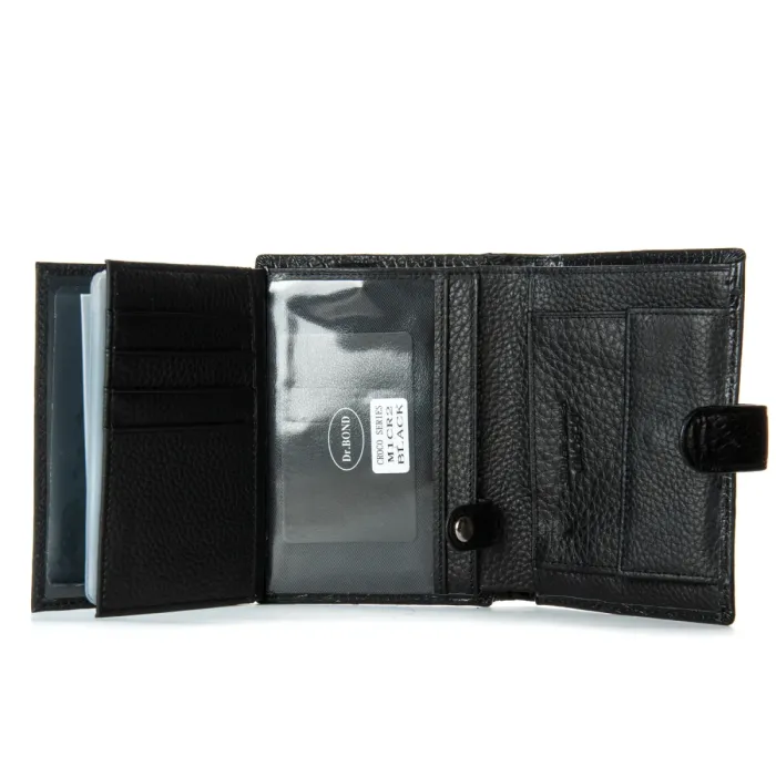 Кошелек Classic Мужской croco кожа DR. BOND M1CR2 black
