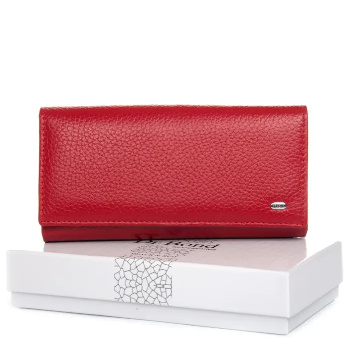 Кошелек BR Женский кожа DR. BOND W46-4 red-black