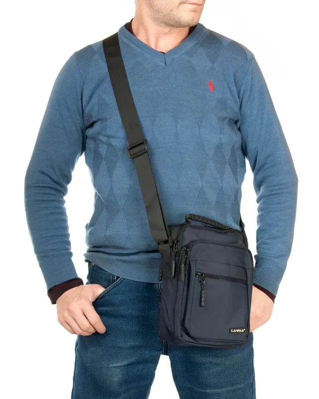 Сумка Мужская Планшет нейлон Lanpad 85028 blue