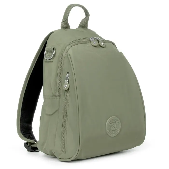 Сумка Женская Текстиль рюкзак полиамид Jielshi 7020 d.green
