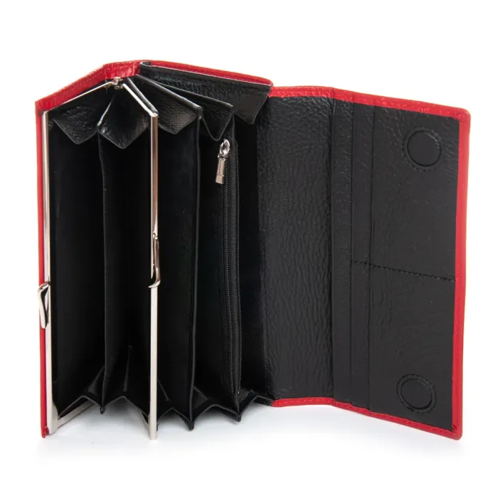 Кошелек BR Женский кожа DR. BOND W46-4 red-black