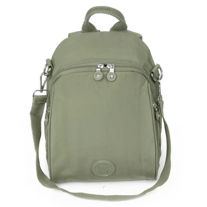 Сумка Женская Текстиль рюкзак полиамид Jielshi 7020 d.green