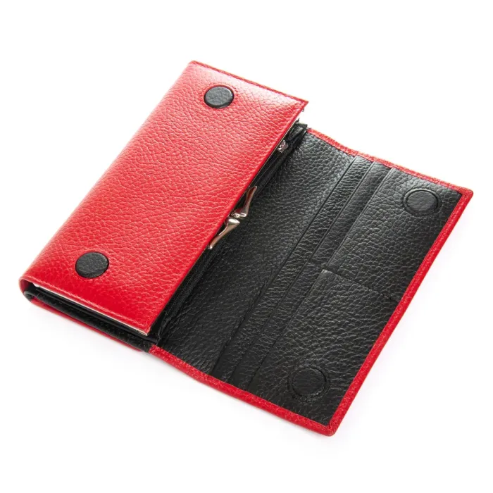 Кошелек BR Женский кожа DR. BOND W46-4 red-black
