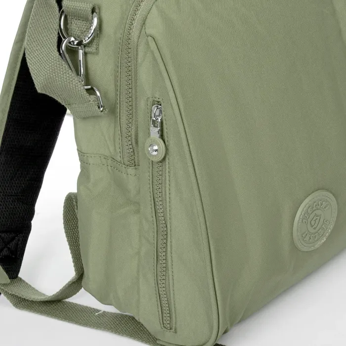 Сумка Женская Текстиль рюкзак полиамид Jielshi 7020 d.green