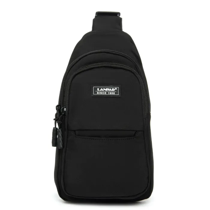 Сумка Мужская На Плечо нейлон Lanpad A4159 black бол