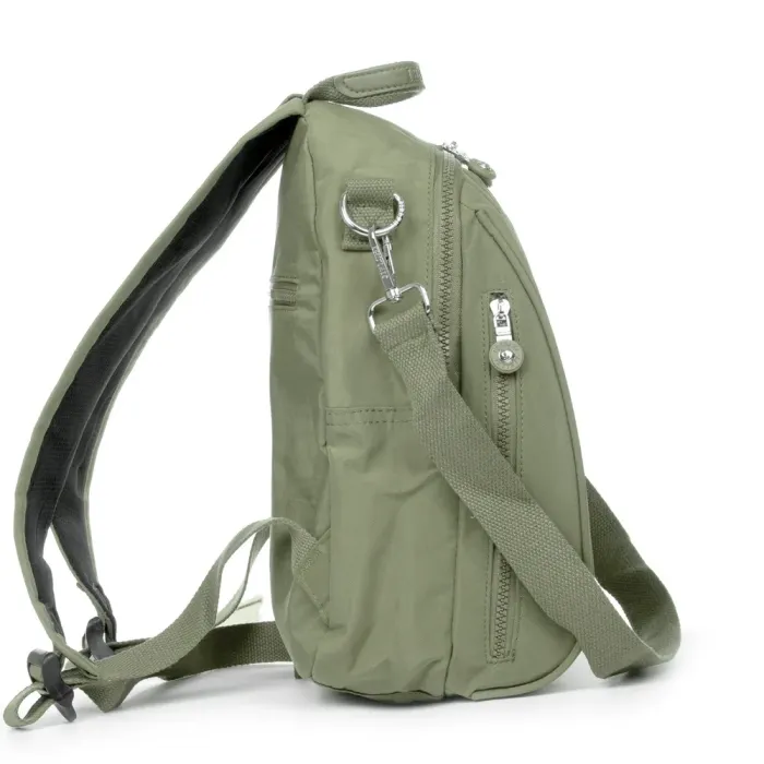 Сумка Женская Текстиль рюкзак полиамид Jielshi 7020 d.green