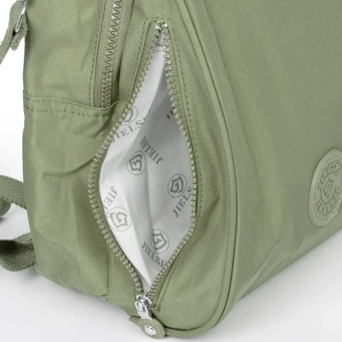 Сумка Женская Текстиль рюкзак полиамид Jielshi 7020 d.green