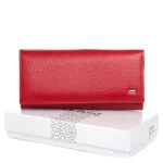 Кошелек BR Женский кожа DR. BOND W1-V-4 red-black