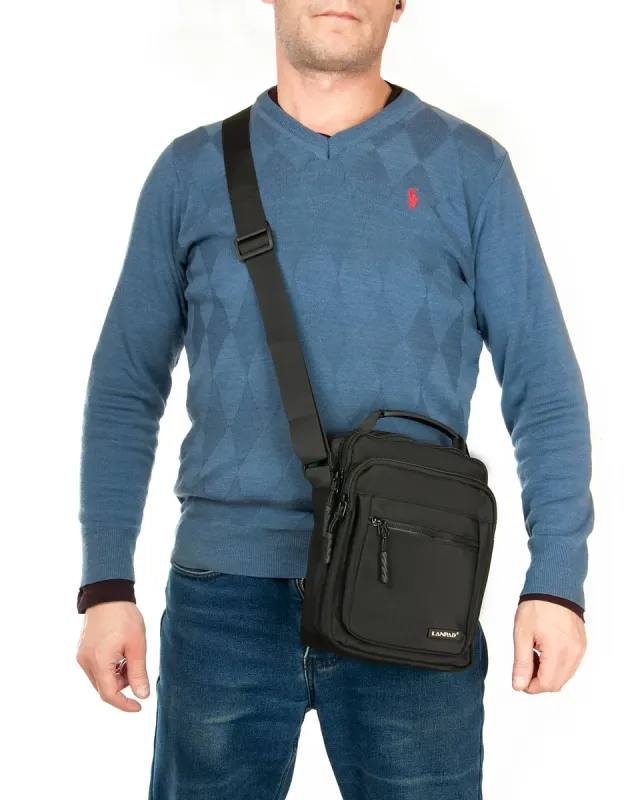 Сумка Мужская Планшет нейлон Lanpad 85028 black