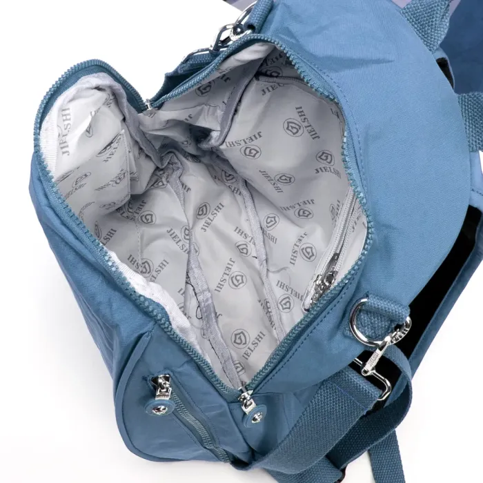 Сумка Женская Текстиль рюкзак полиамид Jielshi 7020 blue