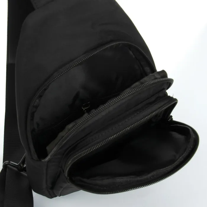 Сумка Мужская На Плечо нейлон Lanpad A4159 black бол