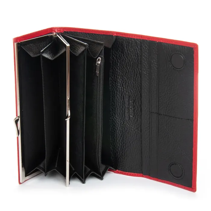 Кошелек BR Женский кожа DR. BOND W1-V-4 red-black