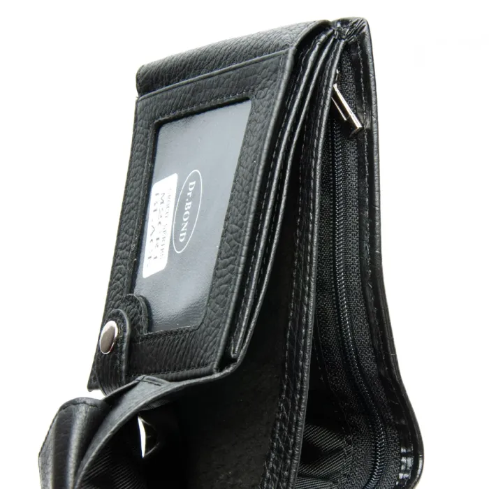 Кошелек Classic Мужской croco кожа DR. BOND M2CR1 black